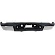 2010 Chevrolet Silverado 2500 HD - Step Bumper, For Models Without Rear Object Sensor Holes, Chrome, Face Bar and Pads, Without mounting bracket(s)