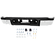 2014 GMC Sierra 2500 HD WT - Step Bumper, For Models With Single Rear Wheels, With Rear Object Sensor, Chrome, Face Bar and Pads, Without mounting bracket(s)