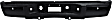 2007-2010 Chevrolet Silverado 3500 HD - Step Bumper, Powdercoated Black Face Bar and Pads Without mounting bracket(s)