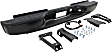 Step Bumper, Powdercoated Black Face Bar and Pads With mounting bracket(s)