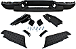 Step Bumper, Powdercoated Black Face Bar and Pads With mounting bracket(s)