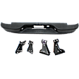 Step Bumper, Powdercoated Black Face Bar and Pads With mounting bracket(s)