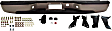 2004 Chevrolet Silverado 1500 WT - Step Bumper, Fleetside, Powdercoated Silver, Face Bar and Pads, With mounting bracket(s)