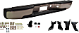 2004 Chevrolet Silverado 1500 WT - Step Bumper, Fleetside, Powdercoated Silver, Face Bar and Pads, With mounting bracket(s)