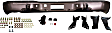 2004 Chevrolet Silverado 1500 WT - Step Bumper, Fleetside, Powdercoated Silver, Face Bar and Pads, With mounting bracket(s)