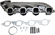 Passenger Side Exhaust Manifold, 8 Cyl., 8.1L Engine, With Wrap Around Heat Shield, Cast Iron