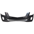Front Primed Bumper Cover, With Parking Aid Sensor Holes, For Models Without Adaptive Cruise Control, Sedan, CAPA Certified