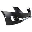 Front Primed Bumper Cover, With Parking Aid Sensor Holes, For Models Without Adaptive Cruise Control, Sedan, CAPA Certified