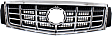 Grille Assembly, Chrome Shell with Painted Gray Insert, Base Model, 6 Cyl., 3.6L Engine