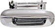 Front Or Rear, Passenger Side Chrome Exterior Door Handle, Without Key Hole