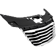 Grille Assembly, Chrome Shell with Painted Silver Insert