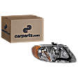 Passenger Side Headlight, with Bulb, Halogen, without Turn Signal Light Bulb, For Models with 113 inch Wheelbase