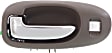 2003 Dodge Stratus - Front, Driver Side Dark Gray bezel with chrome lever Interior Door Handle, With Door Lock Hole, 4-Door, Sedan