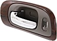 Front, Driver Side Gray bezel with chrome lever Interior Door Handle, Sedan