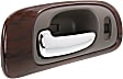 Front, Driver Side Gray bezel with chrome lever Interior Door Handle, Sedan
