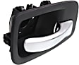 2011-2014 Dodge Charger - Rear, Passenger Side Black bezel with silver lever Interior Door Handle
