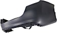 Rear Primed Bumper Cover, With Exhaust Hole, Without Parallel Parking Assist, Sedan, CAPA Certified