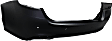 Rear Primed Bumper Cover, Sedan, With Parallel Parking Assist, With Exhaust Hole, CAPA Certified