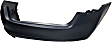 Rear Primed Bumper Cover, With Parking Aid Sensor Holes, Without Parallel Parking Assist and Exhaust Hole