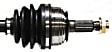 Front, Passenger Side Axle Assembly, Non-ABS