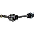 Front Axle Assembly, with Axle Nut, Joints, and Boots, 3.0L, V6 Engine
