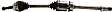 Front, Passenger Side Axle Assembly, FWD, Non-ABS