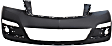 Front, Upper Primed Bumper Cover, 6 Cyl., 3.6L Engine, CAPA Certified