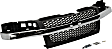 Grille, Textured Gray, 2-piece Design, with Chrome Center Bar and Emblem Provision