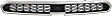Upper Grille, Chrome Shell with Textured Black Insert, 4 Cyl., 1.2L Engine, For Models Without Fog Light Holes
