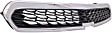 Upper Grille, Chrome Shell with Textured Black Insert, 4 Cyl., 1.2L Engine, For Models Without Fog Light Holes