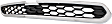 Upper Grille, Chrome Shell with Black Insert, 4 Cyl., 1.2L Engine, CAPA Certified