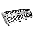 2012 Chevrolet Silverado 2500 HD - Grille, Chrome Shell with Painted Black Insert