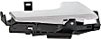Front or Rear, Passenger Side Interior Door Handle, Chrome, Without Door Lock Hole, 4 Cyl., 1.6L Engine