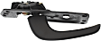 2013 Chevrolet Silverado 1500 WT - Front, Driver Side Black Interior Door Handle, With door lock button, 4-Door, Crew Cab Pickup, New Body Style