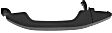 Front, Passenger Side Black Exterior Door Handle, Without Key Hole