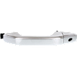 Front, Driver Side Chrome Exterior Door Handle, With Key Hole
