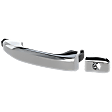 Front, Driver Side Chrome Exterior Door Handle, With Key Hole