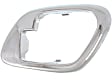 Front, Passenger Side, Interior, Door Handle Trim, Plastic, Chrome