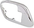 Front, Driver Side, Exterior, Door Handle Trim, Plastic, Chrome