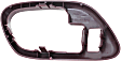 Front, Passenger Side, Interior, Door Handle Trim, Plastic, Red
