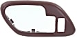 Front, Driver Side, Interior, Door Handle Trim, Plastic, Red