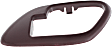 Front, Passenger Side, Interior, Door Handle Trim, Plastic, Red