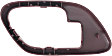 Front, Passenger Side, Interior, Door Handle Trim, Plastic, Red
