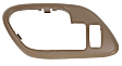 Front, Driver Side, Interior, Door Handle Trim, Plastic, Beige