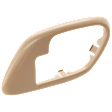 Front, Passenger Side, Interior, Door Handle Trim, Plastic, Beige