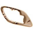 Front, Passenger Side, Interior, Door Handle Trim, Plastic, Beige