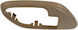 Front, Driver Side, Interior, Door Handle Trim, Plastic, Beige