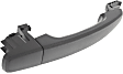 Front, Passenger Side or Rear, Driver or Passenger Side Textured Black Exterior Door Handle, Without Key Hole