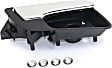 2013-2016 Chevrolet Malibu - Front Or Rear, Passenger Side Chrome Lever with Textured Black Bezel Interior Door Handle