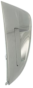 Rear, Driver Side Chrome Exterior Door Handle, Without Key Hole